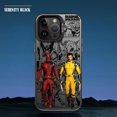 thumbnail image 3 of Marvel Deadpool y Wolverine funda de teléfono plateada colorida para Apple iPhone 16 15 pro Max 14 13 pro 12 11 14plus cubierta mate, 3 of 5