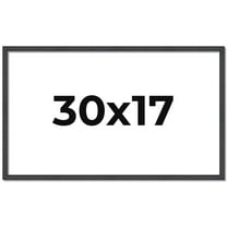 30x17 Rustic Brown Real Wood Picture Frame Width 0.75 inches | Interior Frame Depth 0.5 inches |