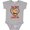AC-Heather Grey, variant on My Nana Loves Me Monkey Boys or Girls Baby Bodysuit