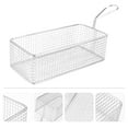 thumbnail image 3 of Stainless Steel Frying Basket for Cooking Food with Long Handle and Silver Color Perfect for Home and Restaurant Use 10.5 Inch, 3 of 5
