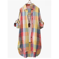 thumbnail image 4 of OIOLOYJM Womens Cardigans Lightweight Long Sleeve Holey 2026 Spring Open Front Jackets Office Shirts Casual Fashion Comfy Blouses Yellow 3XL, 4 of 4