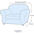 thumbnail image 3 of Subrtex 1-Piece Stretch Sofa Slipcover Non Slip Couch Cover, Texture Grid Pattern, 3 of 6