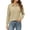 Beige, variant on Womens Polo Shirts Long Sleeve Collared Button Golf Work Cute Summer Tops, 2XL