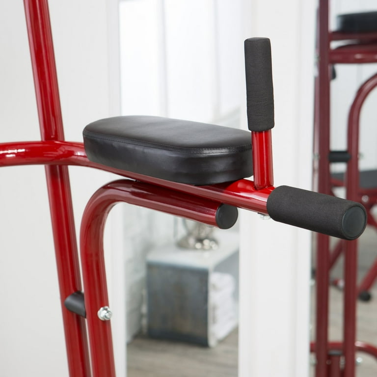 Free Shipping Stamina X Power Tower Pull Up and Dip Stand Red Walmart