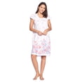 thumbnail image 4 of Casual Nights Women's Smocked Lace Short Sleeve Nightgown, 4 of 5
