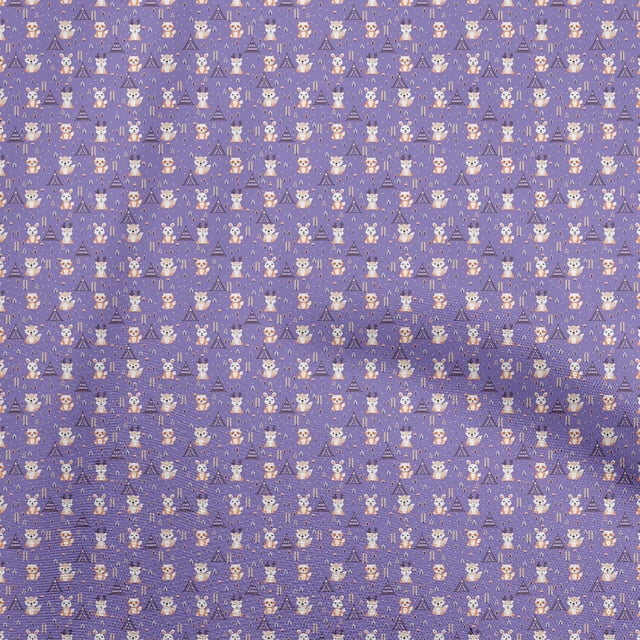 oneOone Polyester Spandex Violet Fabric Asian Theme Japanese Sewing Craft Projects Fabric Prints By Yard 56 Inch Wide