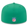 thumbnail image 4 of Men's New Era Kelly Green Philadelphia Eagles 2025 Sideline Throwback 59FIFTY Fitted Hat, 4 of 5