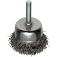 thumbnail image 2 of Weiler Vortec Pro 1/4 in. x 2 in. Dia. Crimped Steel Crimped Wire Cup Brush 1 pc., 2 of 2