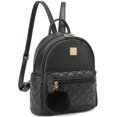 thumbnail image 1 of Minimochila Barsine de piel a cuadros a la moda para niñas, 1 of 7