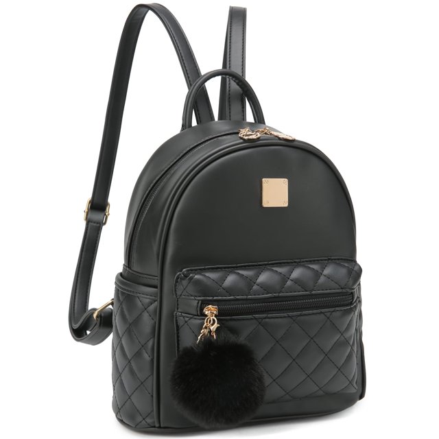 Minimochila Barsine de piel a cuadros a la moda para niñas