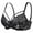 Black, variant on Exerin Women's Sexy Lace Bras Underwire Plus Size See Through Mesh Sheer Bra(32D,Black)