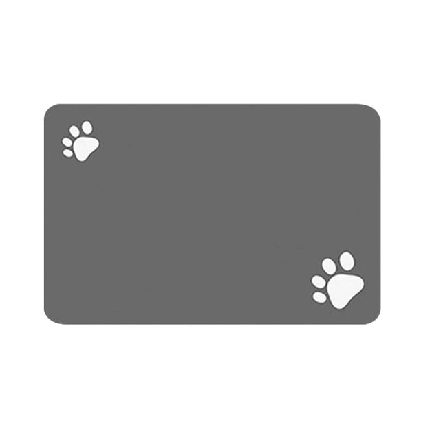 Esterilla para alimentar mascotas, lavable y reutilizable, esterilla para comida de gatos y perros, entrenamiento de cachorros, almohadilla absorbente de agua, secado rápido y esterilla impermeable
