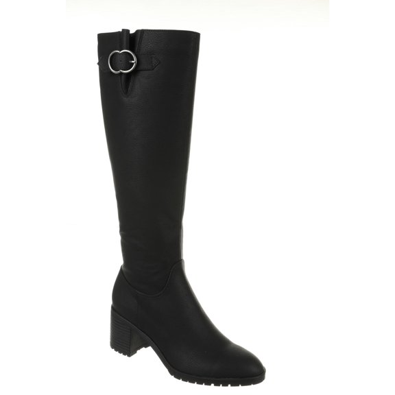 LifeStride Womens Morrison Solid Leather Knee-High Boots