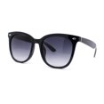thumbnail image 2 of Womens Boyish Hipster Horn Rim Fashion Plastic Chic Sunglasses Black - Smoke, 2 of 4