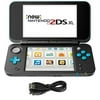 New Nintendo 2DS XL 3 Items Bundle: New Nintendo 2DS XL - Black + Turquoise Console, USB Sync Charge USB Cable and Mytrix Travel USB Wall Charger