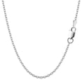 thumbnail image 1 of Sterling Silver Rhodium Plated Cable Chain Necklace, 1.9mm, 20", 1 of 1