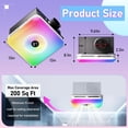 thumbnail image 3 of Extractor de baño BSEED con altavoz Bluetooth y luz LED, 3 of 9