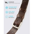 thumbnail image 4 of Leather Belt for Men,100% Italian Full Grain Real Solid Leather, 4 of 6