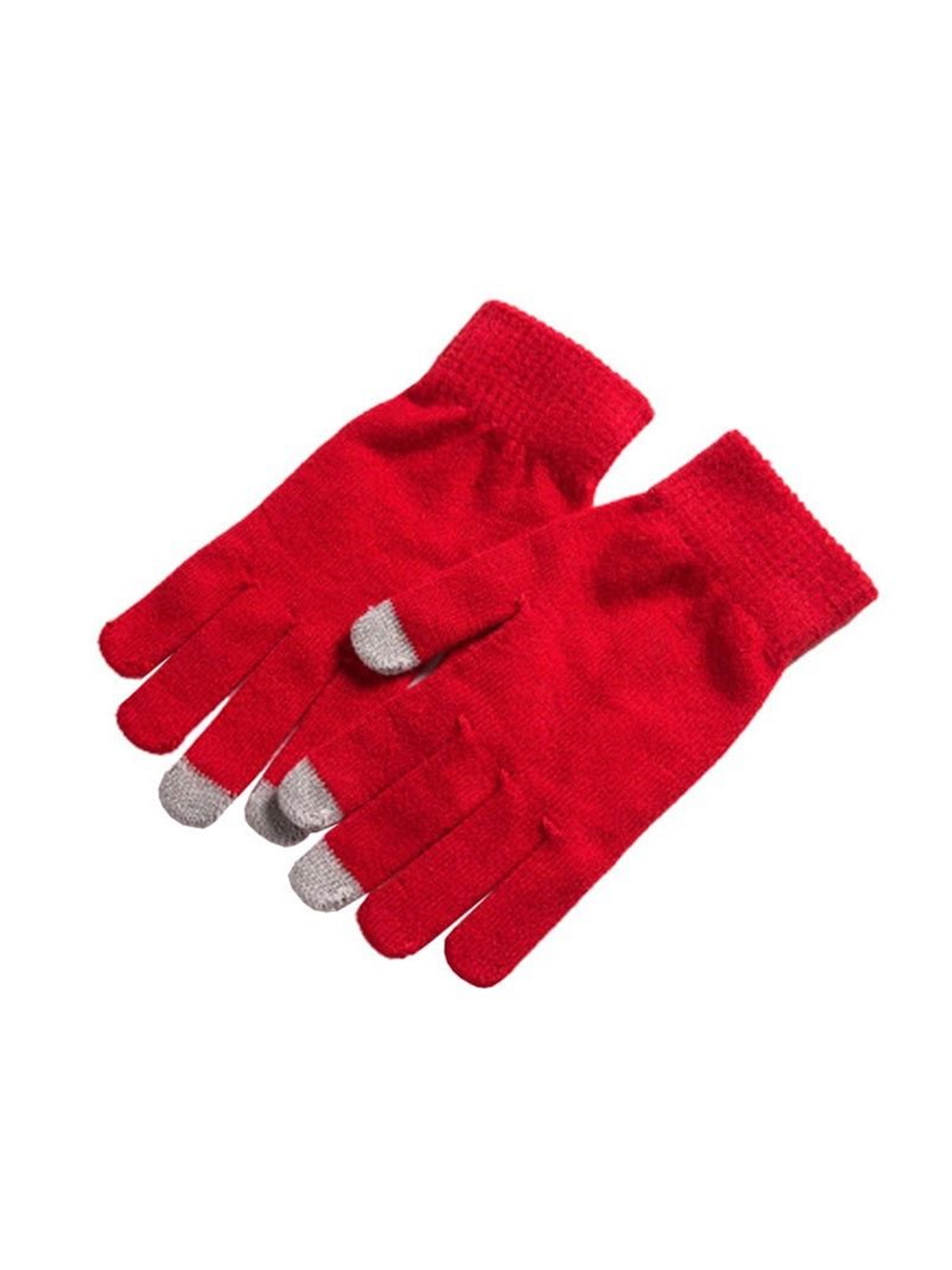 Women Warm Wool Stretch Touch Screen Gloves Knit Mittens Winter Accessories