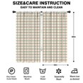 thumbnail image 2 of Green Orange Checkerboard Beige Pattern Kids Curtains,Childrens Insulated Curtains Set Of 2,Bedroom Essentials,Teen Room Decor 42"X84", 2 of 5