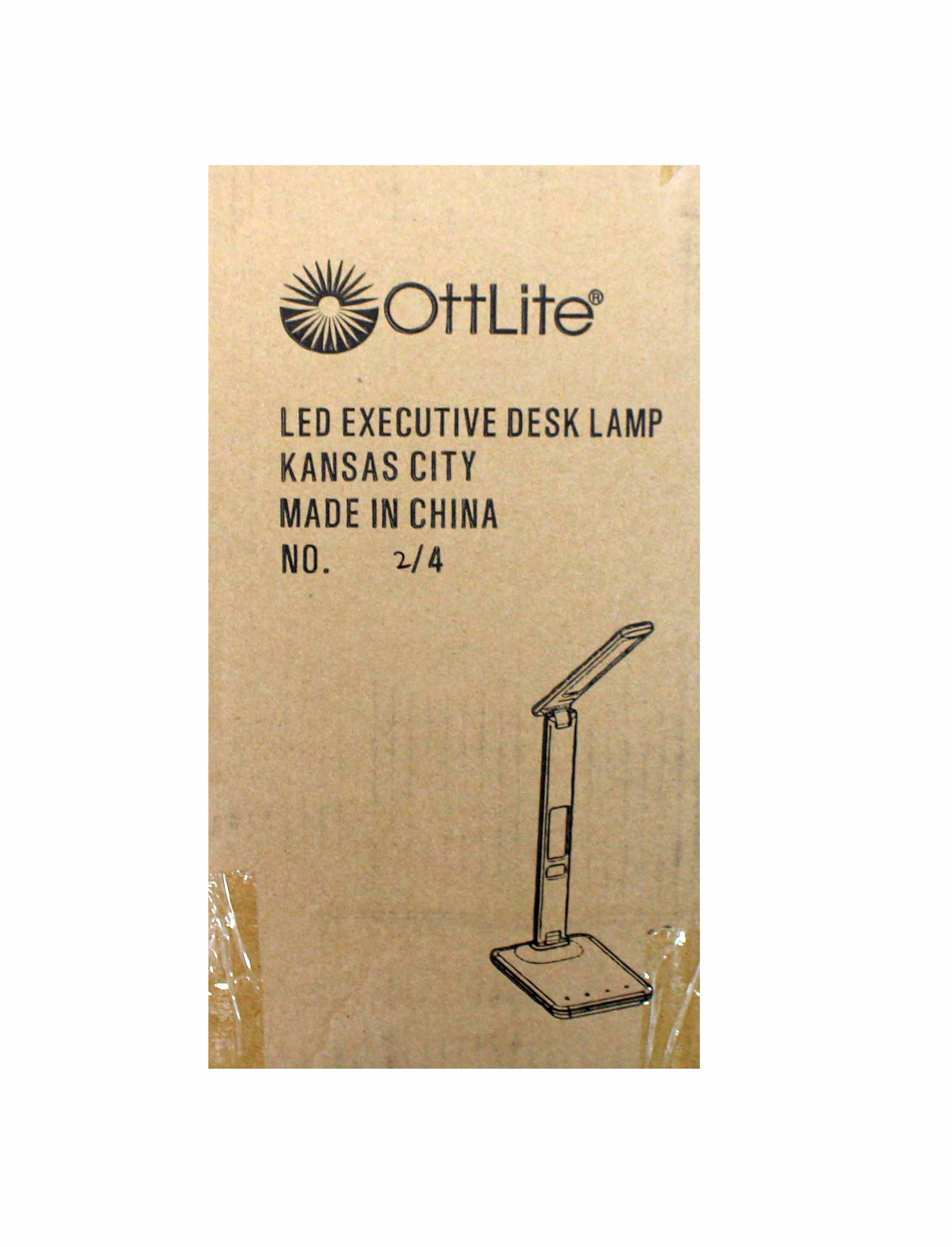 OttLite Executive LED Desk Lamp White