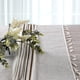 thumbnail image 3 of Mantel de tela de lino y algodón con borde de borlas, patrón elegante, material resistente al agua para uso en interiores y exteriores, cubierta de mesa beige lavable de fácil cuidado que mejora la, 3 of 6
