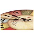 thumbnail image 4 of 12 Inch Retro Wooden Wall Clock Farmhouse Decor, Silent Non Ticking Wall Clocks Large Decorative - Big Wood Analog Battery Operated - Vintage Rustic Colorful Tuscan Country Outdoor, 4 of 4