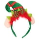 thumbnail image 1 of GOOHOCHY Diadema con forma de sombrero, aros para el pelo, pañuelo para la cabeza, banda para el pelo con cascabeles, tocado navideño, adorable tocado, 1 of 8