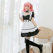 ICQOVD Womens Lovely Maid Cosplay Costume Animation Show Japanese Outfit Dresses Clothes