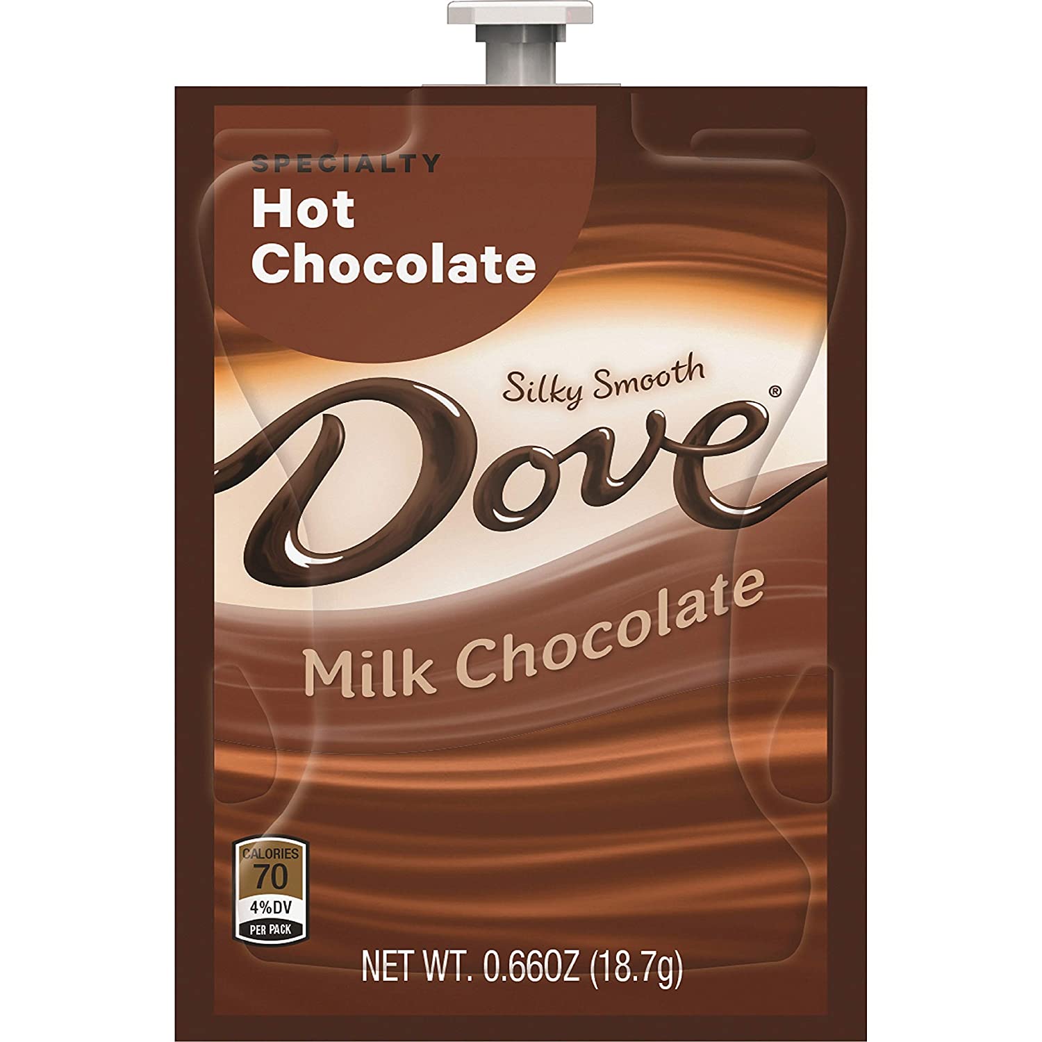 FLAVIA DOVE Hot Chocolate, Milk Chocolate Flavor Drink Mix, 18 Count