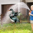 thumbnail image 5 of Crane Garden Statue Sculpture, Metal Heron Outdoor Decor, Yard Art Bird Decoy for Backyard Pond Patio Porch Lawn Decorations, 5 of 9