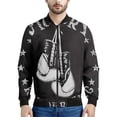 thumbnail image 2 of Chaqueta con estampado de boxeo para hombre, guantes, abrigo con estampado 3D, moda informal, Harajuku, chaquetas de gran tamaño con cremallera, camisetas de calle, mangas largas, 2 of 5