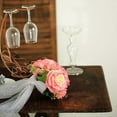 thumbnail image 2 of Efavormart 2 Pack | CORAL Rose & Hydrangea Artificial Silk Flowers Bouquet, 2 of 11