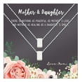 thumbnail image 3 of Mother and Daughter Matching Cube Card Necklace, Matching Mother's Day Gift for Her, Mom and Daughter Jewelry, Mom and Daughter Cube Necklaces [Silver Cube, No-Personalized Card], 3 of 13