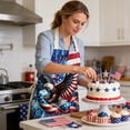 thumbnail image 1 of Independence Day Aprons Festive Decor Kitchen Cooking For Stain Protection, 1 of 6