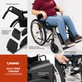 thumbnail image 4 of Silla de ruedas todo terreno Magnimed MOD.OA8903EL26 Estructura de Acero Descansa Brazos Acojinados Descansa Pies Abatibles, 4 of 8