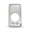 thumbnail image 2 of 925 Sterling Silver Polished Reflections SimStars Letter Name Personalized Monogram Initial W Bead Charm 9.09x9.09mm Wid, 2 of 4