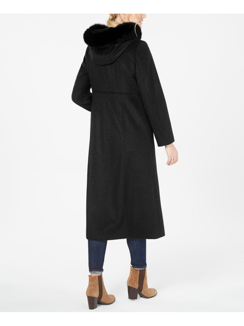 FORECASTER OF BOSTON Womens Black Button Down Winter Jacket Coat