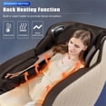 thumbnail image 3 of Maklaine Brown Faux Leather Zero Gravity Recliner 3D Programmable Massage Chair, 3 of 7