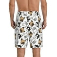thumbnail image 3 of Naloa French Bulldog3 Men's Short Pajama Pants, Lounge Comfort Shorts with Elasticized Waistband and Side Pockets - Medium, 3 of 9