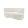 thumbnail image 5 of Meridian Furniture Arc Cream Boucle Fabric Modular Sectional, 5 of 8
