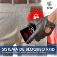 thumbnail image 4 of Cartera de Cuero Tarjetero Hombre Con Rfid Bloqueo, marron, 4 of 5