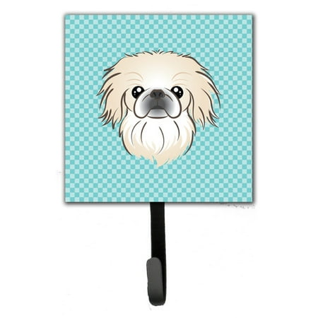Caroline's Treasures Checkerboard Pekingese Leash Holder and Wall Hook