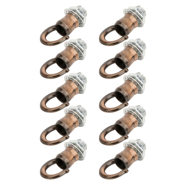 Gancho De Aleación De Zinc, Gancho Para Candelabro De Alta Resistencia, 10PCS Para Abrir La Linterna Uso En Interiores Y Exteriores Candelabro Plantas Colgantes Para Interiores Cergrey Bronce rojo