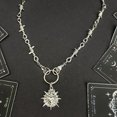 thumbnail image 6 of RUISINERY Unique Heart In Hand Barbed Wire Necklace Accessory Symbolizing Resiliences and Tenderness for Fashion Enthusiasts, 6 of 7