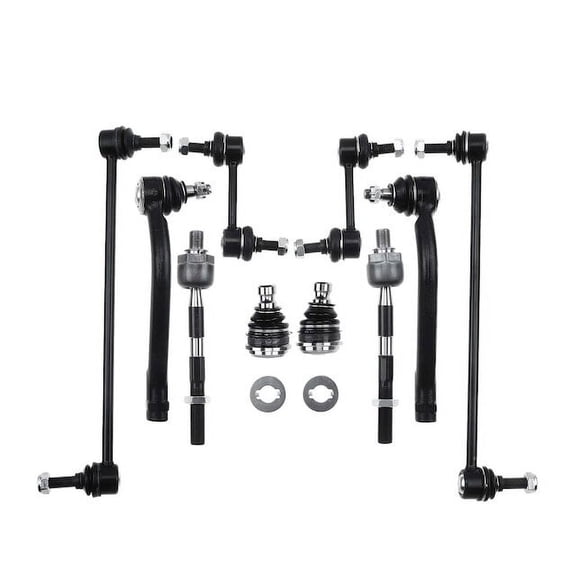 Ball Joint and Tie Rod End Kit 10 - Compatible with 2007 - 2012 Hyundai Santa Fe - Autopart Premium