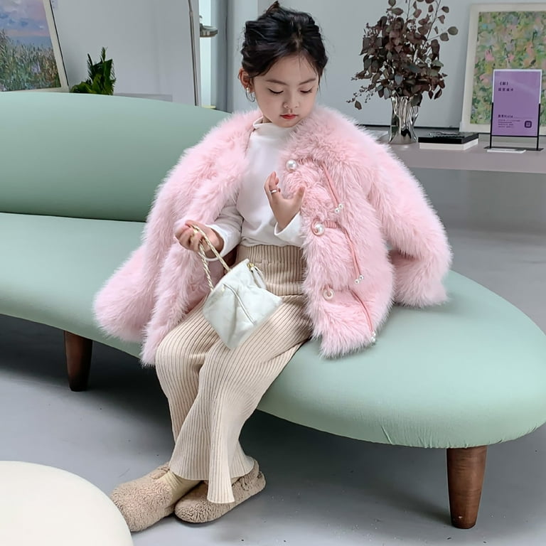 Generic Girls' Insulated Hooded Down Jacket For Cold Weather