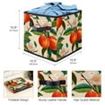 thumbnail image 3 of Peach Foldable Storage Box with Handle, 10.8"x10.5"x10.6", Large Capacity Storage Bin Cube Organizer, 3 of 6