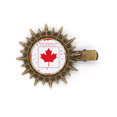 thumbnail image 1 of Happy Canada Day 4th Of July Maple Hairpin Sun Headwear Retro Metal Clips Pin, 1 of 3