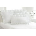 thumbnail image 2 of Fresh Idea Ruffled Eyelet 2-Pack Pillow Shams, Standard, White, 2 of 2